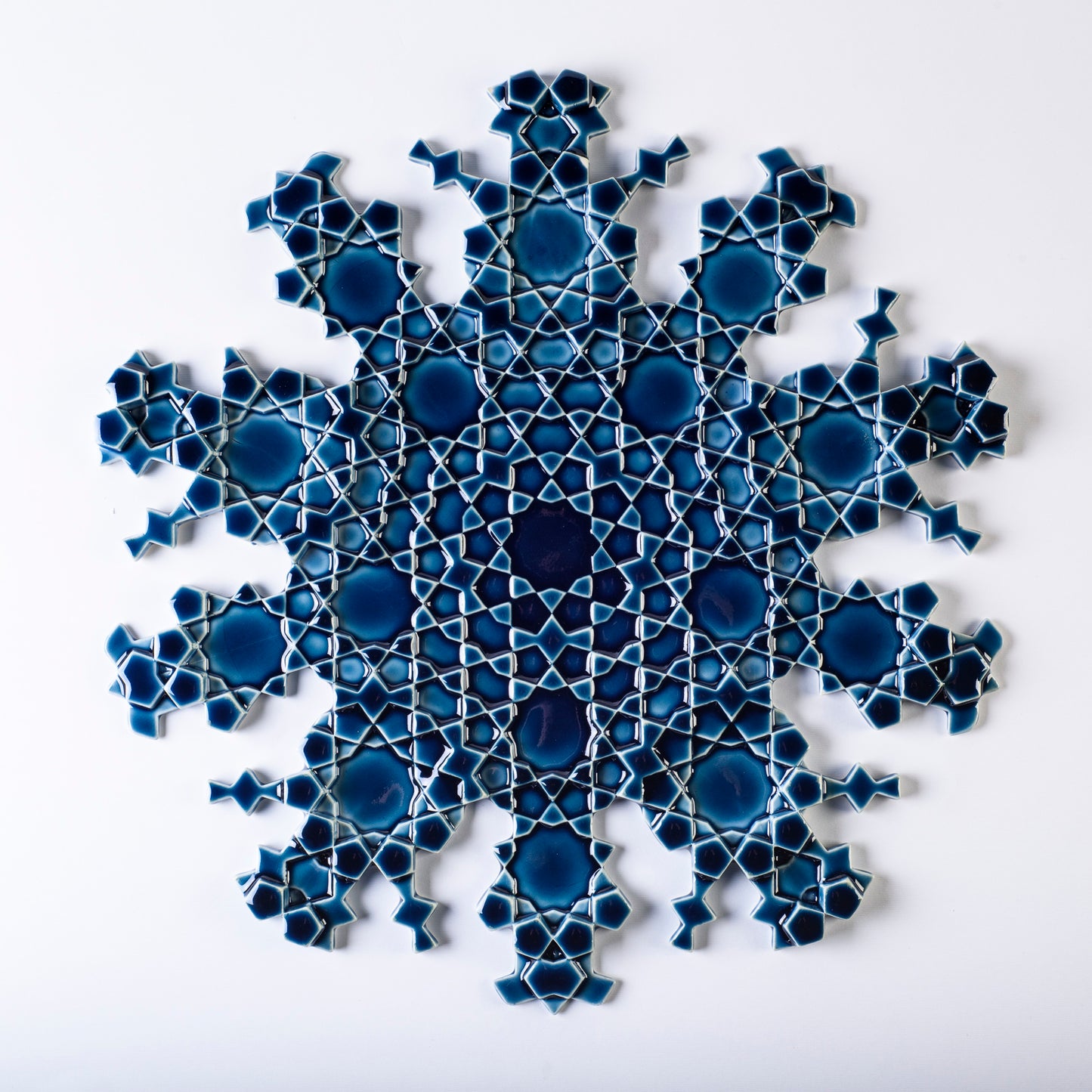 Blue Islamic Geometric Tile